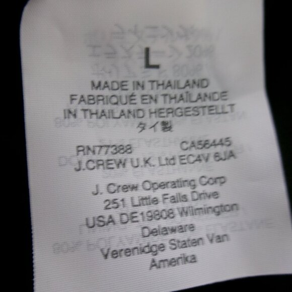 New J. Crew Black Ruffle Neckline Swimsuit Scooped Back L Large New with Tag - Picture 7 of 9